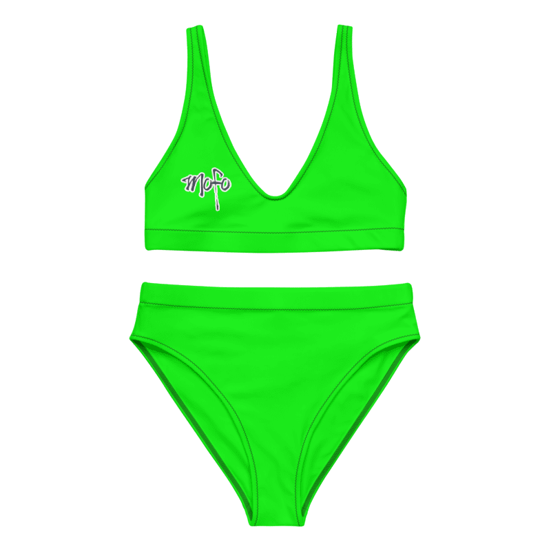 OG Mofo High-Waisted Bikini - Neon Green