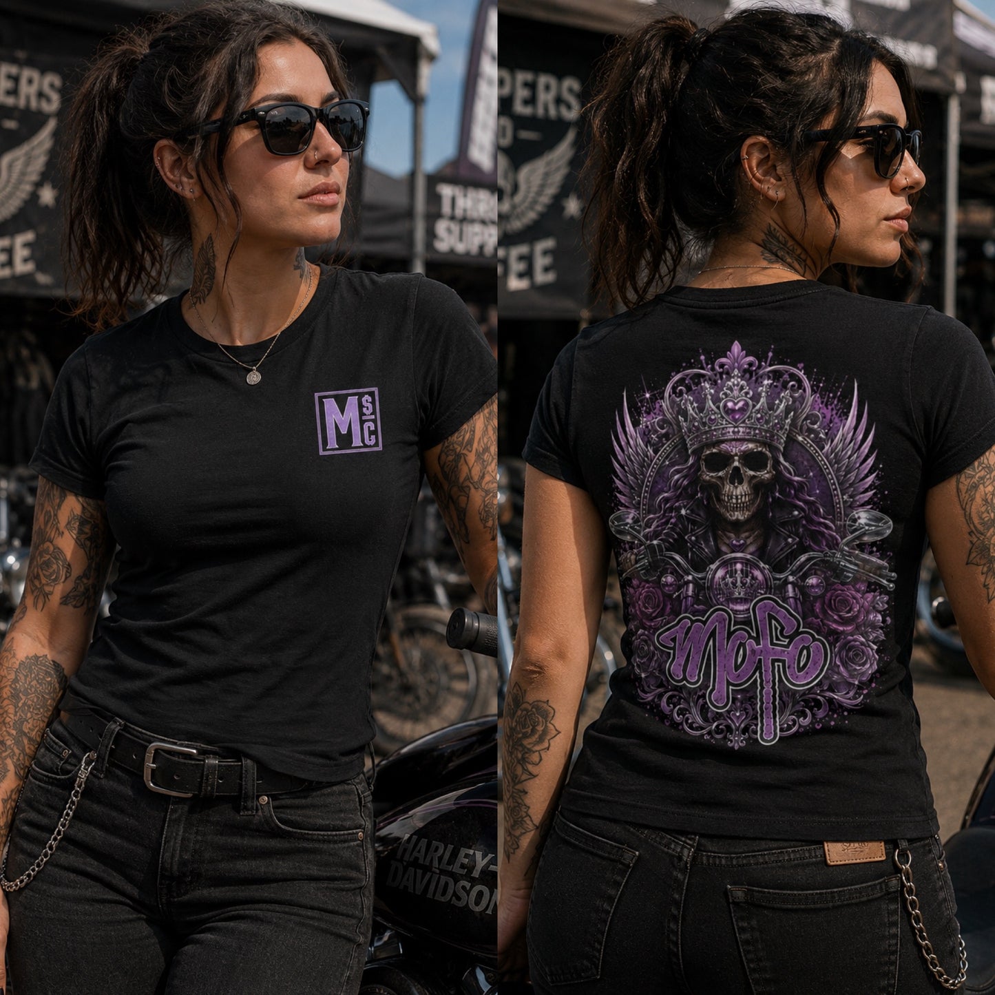 Mofo Purple Biker Goddess