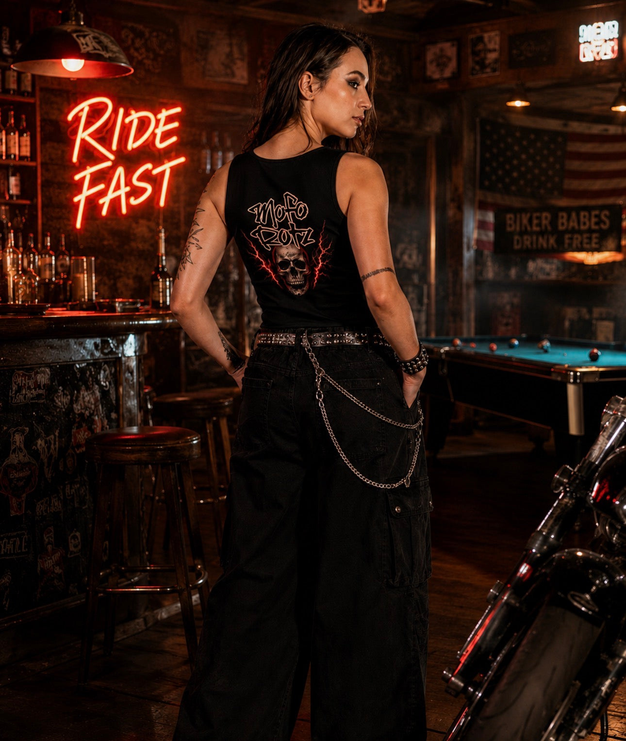 Mofo Rotz Crop Tank Skull