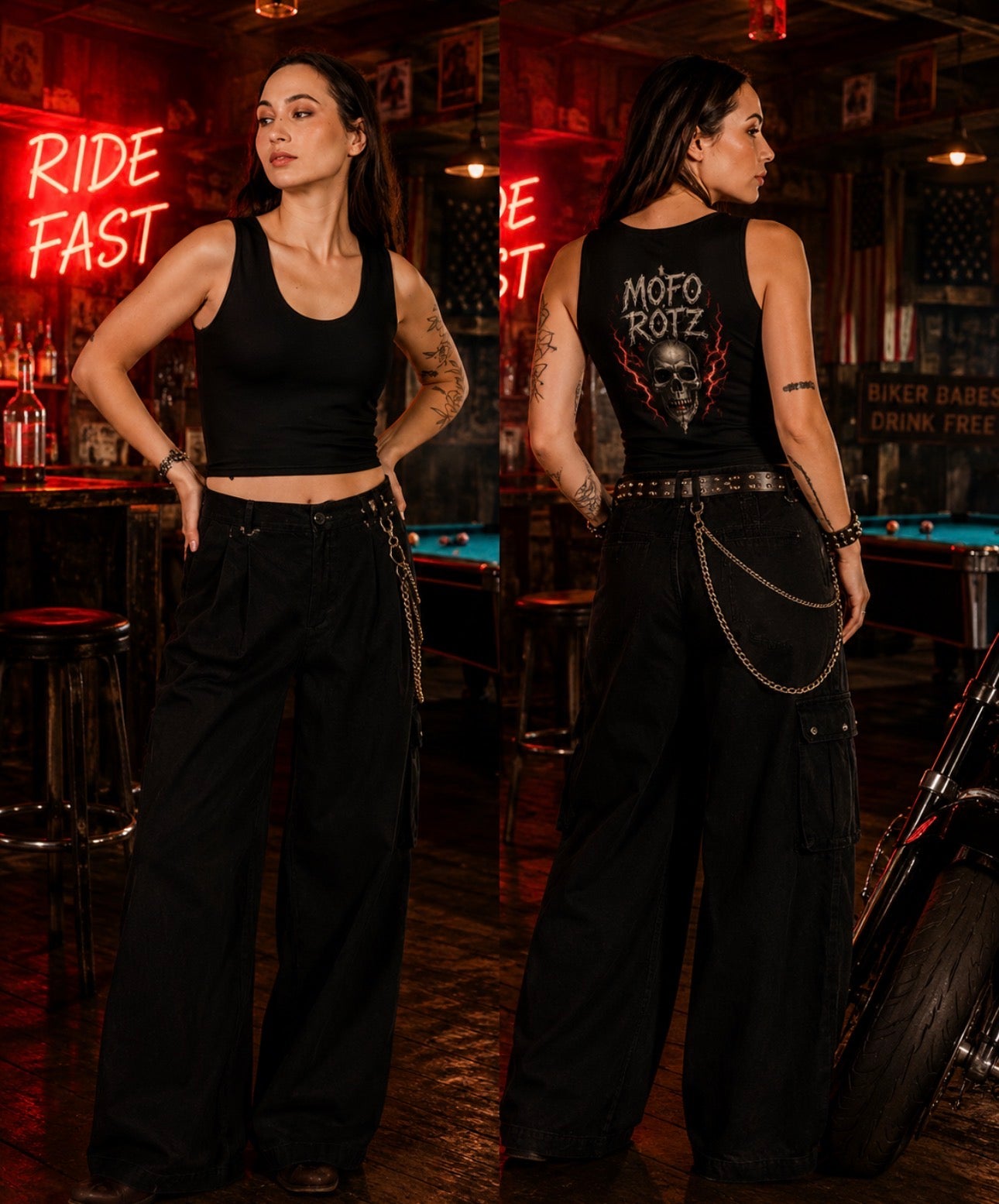 Mofo Rotz Crop Tank Skull