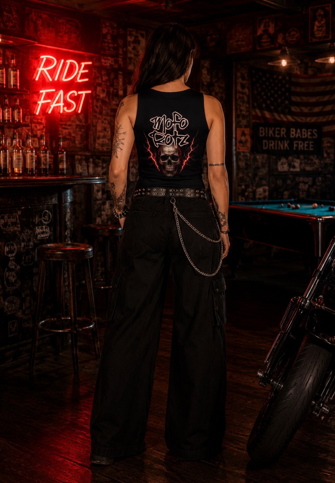 Mofo Rotz Crop Tank Skull