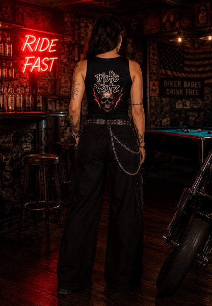 Mofo Rotz Crop Tank Skull