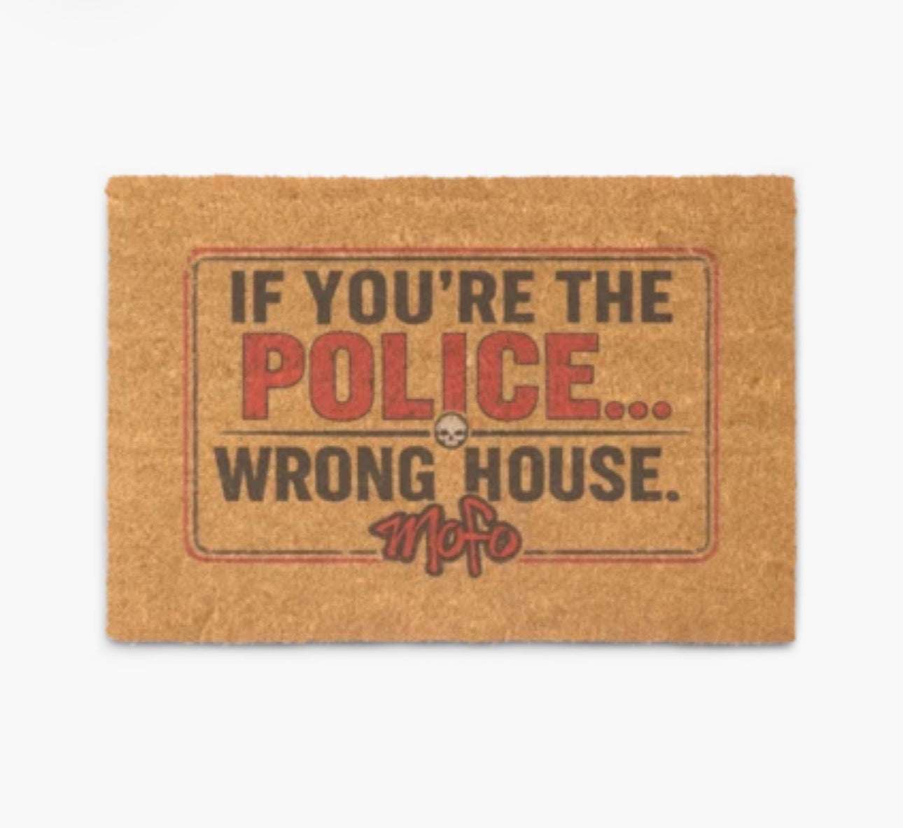 Mofo Police Coir doormat