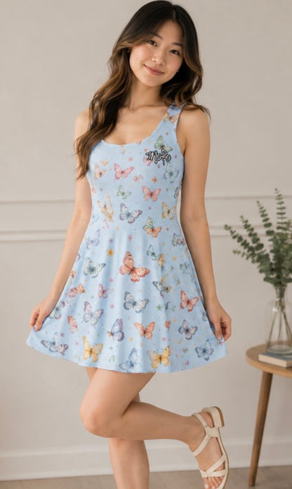 Mofo Butterfly Skater Dress